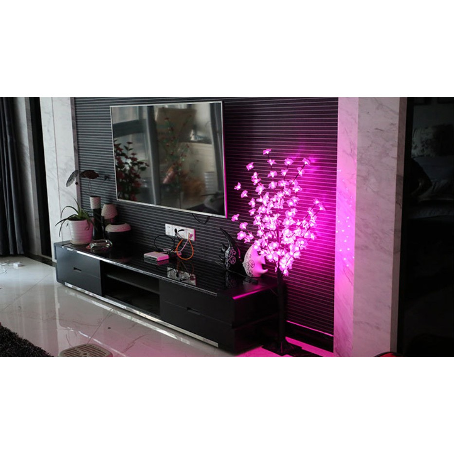 CÂY ĐÀO, CÂY MAI ĐÈN LED 100 BÔNG CỰC ĐẸP CÂY CAO 1M2