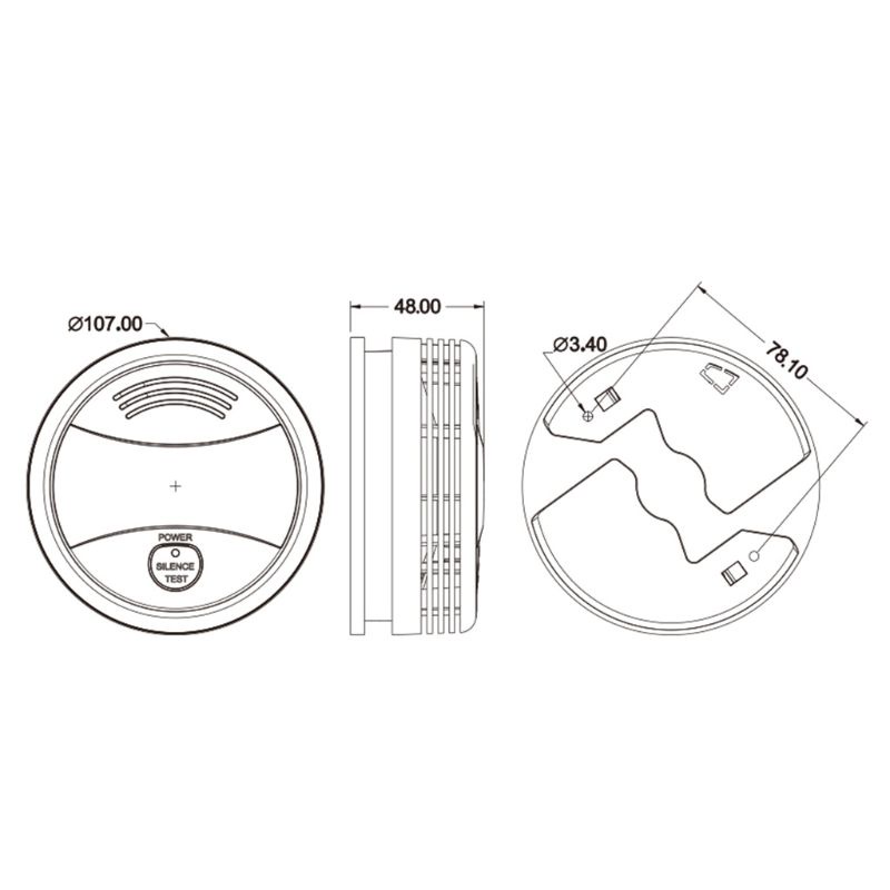 Thiết Bị Báo Khói WiFi Thông Minh Cao Cấp