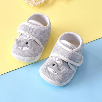 Giày vải cotton tập đi in họa tiết hoạt hình cho em bé