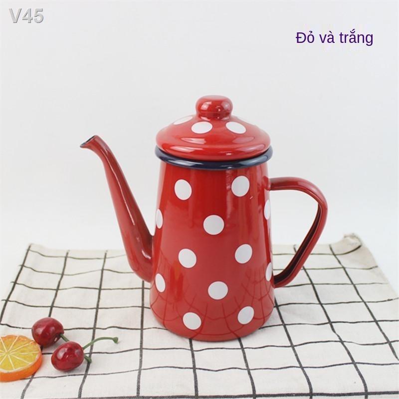 ▦Nồi tráng men, dầu cổ điển, ấm đun nước nguội, trà, pha cà phê, trà bình đựng trái cây, cốc