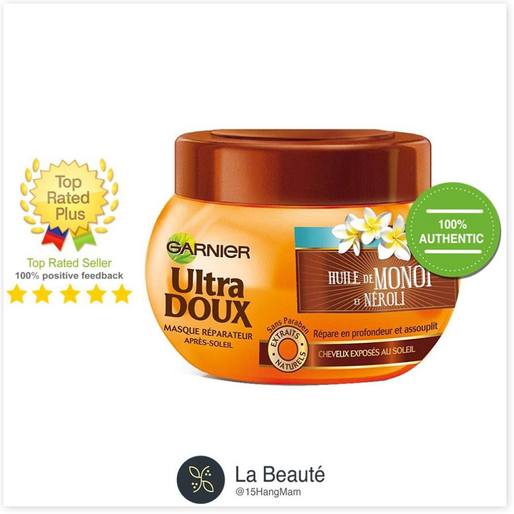 [Mã giảm giá mỹ phẩm chính hãng] Garnier Ultra Doux Masque - Kem Ủ Phục Hồi Tóc Đủ Chủng Loại 300ml