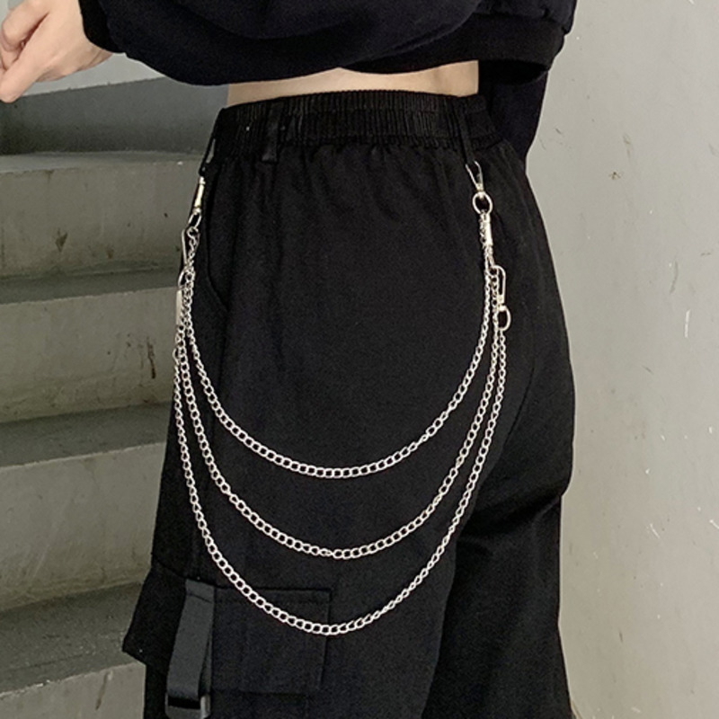 Dây Xích Kim Loại Trang Trí Quần Jean 2301 Phong Cách Hiphop Thời Trang