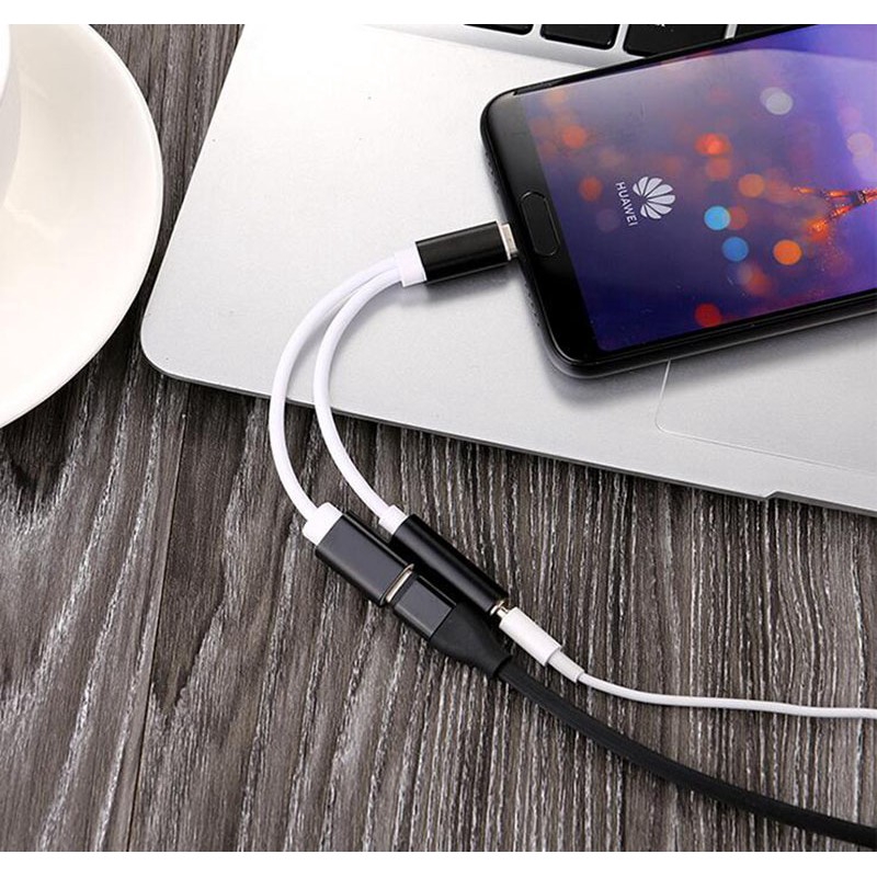 Đầu chia cổng âm thanh 3.5mm 2 trong 1 thích hợp cho Iphone