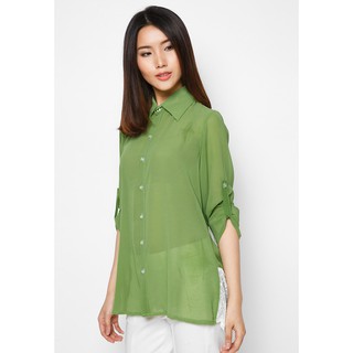 Lovadova - b10c006 - áo kiểu nữ phối ren