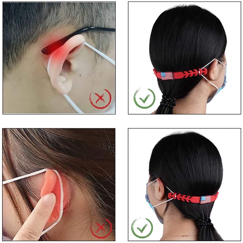 Kẹp Gắn Khẩu Trang Chống Trượt Có Thể Điều Chỉnh Tiện Lợi