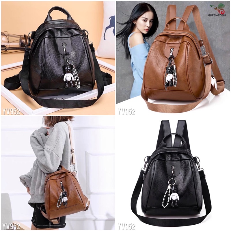 ❤️FREESHIP❤️Balo kèm móc hình chuột cute cực xinh.sẵn màu đen và nâu đẹp Uy Tín