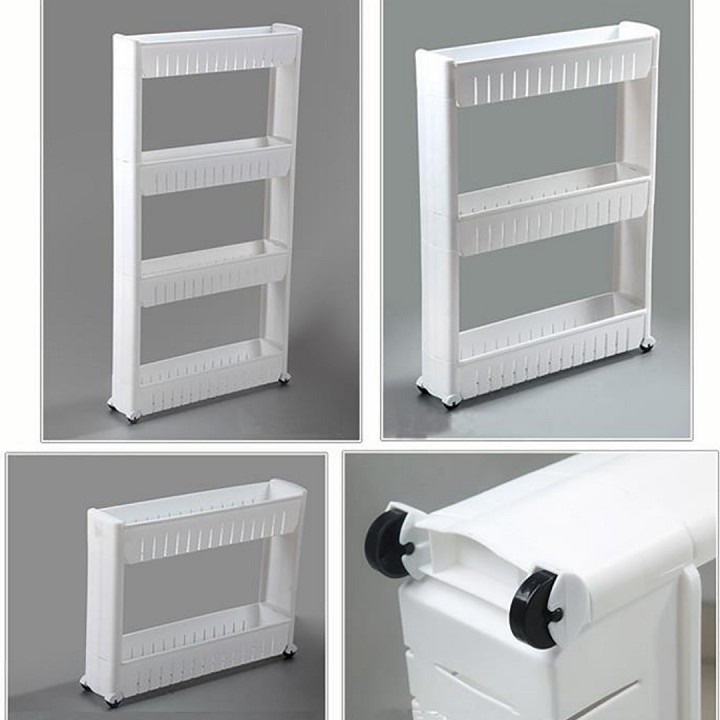 Kệ để đồ 3 tầng có bánh xe
