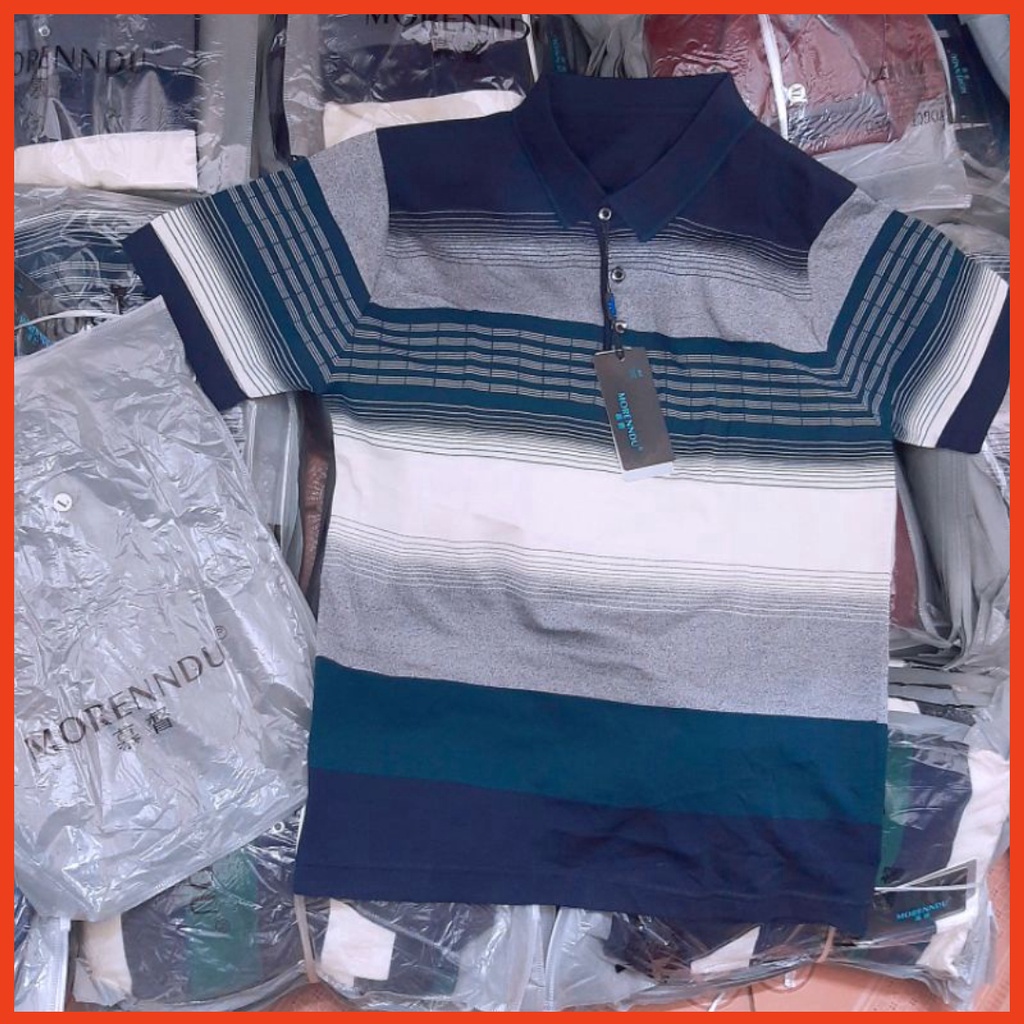 Áo Thun Nam Trung Niên Dệt Kim Mềm Thoáng Mát.