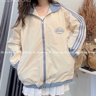 Áo khoác dù jacket form rộng logo - S8A