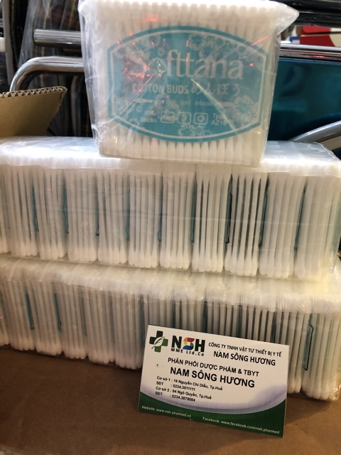 ❤️ Combo 12 túi tăm bông vệ sinh ngoáy tai mũi softtana soft tana que Bông ngoáy tai vệ sinh người lớn - trẻ em tanaphar
