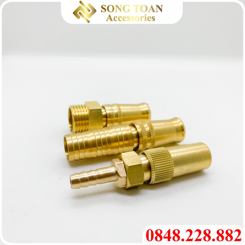 Đầu Phun Nước & Béc Rửa Xe & Vòi Tưới - Chất Liệu Đồng Thau Nối Ren 21 & Nối Ống Mềm Đuôi Chuột Áp Lực 16bar