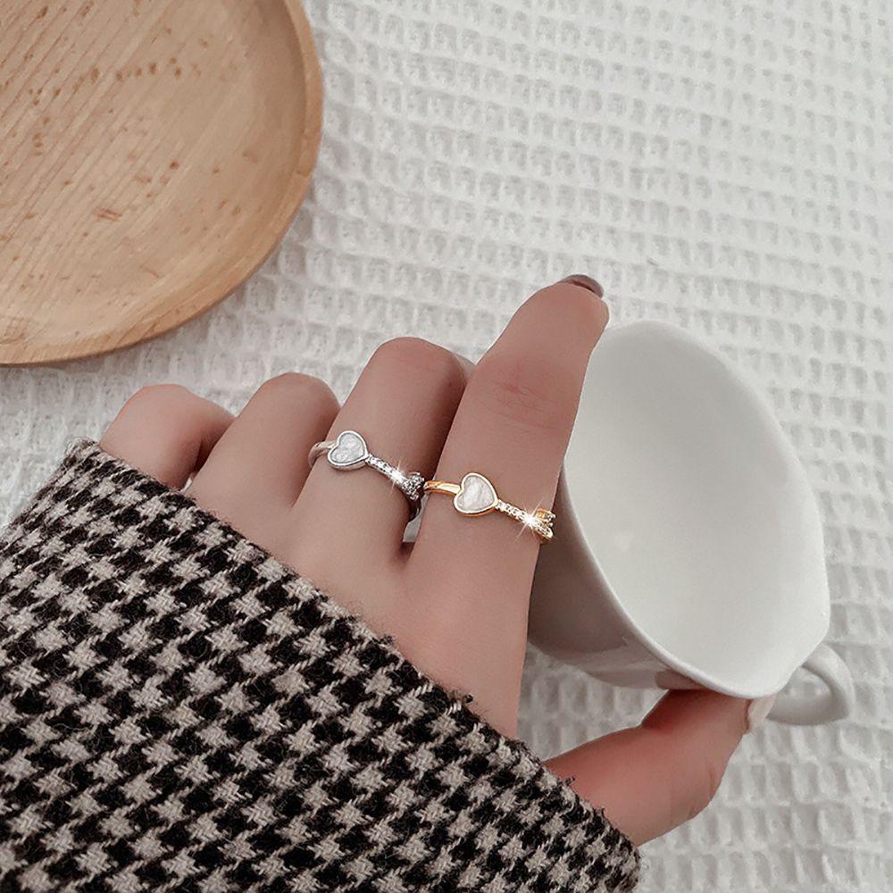Nhẫn Đồng Hình Trái Tim Dễ Thương Cho Nữ