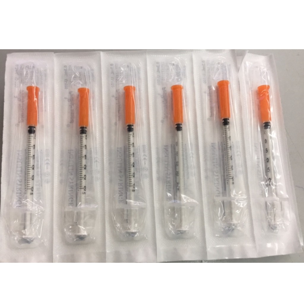 Bơm tiêm insulin Promisemed(0.3ml, 0.5ml , 1ml) ( 100 chiếc/ hộp)