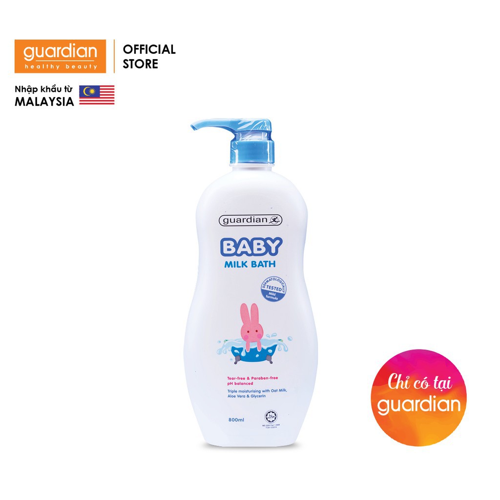 Sữa tắm em bé chứa sữa Guardian Baby Milk Bath 800ml