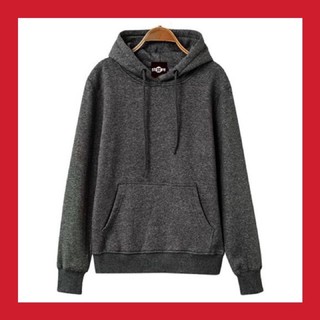 Áo Hoodie ♥️FREESHIP♥️ Nỉ Trơn Unisex -  Màu xám Đậm