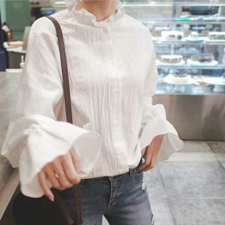 Áo sơ mi trắng tay bồng order