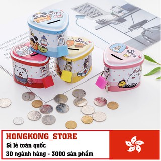Hộp đựng tiền xu bằng thép nhiều màu độc đáo - Ống đựng tiền xu cho bé ( phát màu ngẫu nhiên )