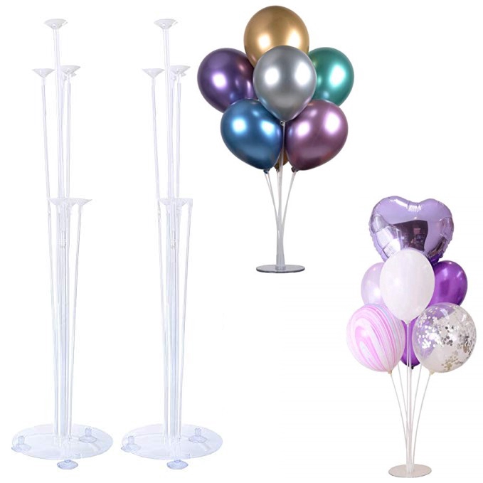 Set Cột Giữ Bong Bóng Trong Suốt Trang Trí Tiệc Sinh Nhật Trẻ Em/Quà Cưới Cho Khách