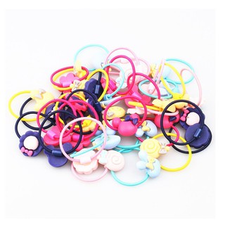 Set 10 chiếc chun buộc tóc cho bé hộp đựng sắt Kitty