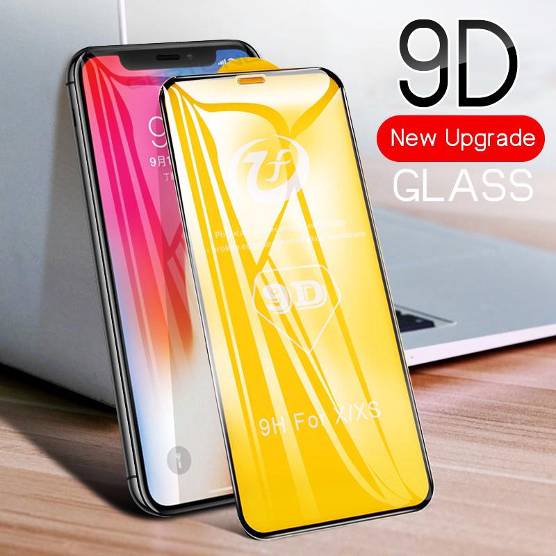 Miếng dán cường lực 9D 9H chống trầy cho màn hình iPhone XS Max XR X 10