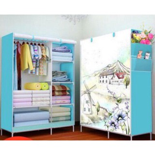 Tủ vải 2 buồng 3D