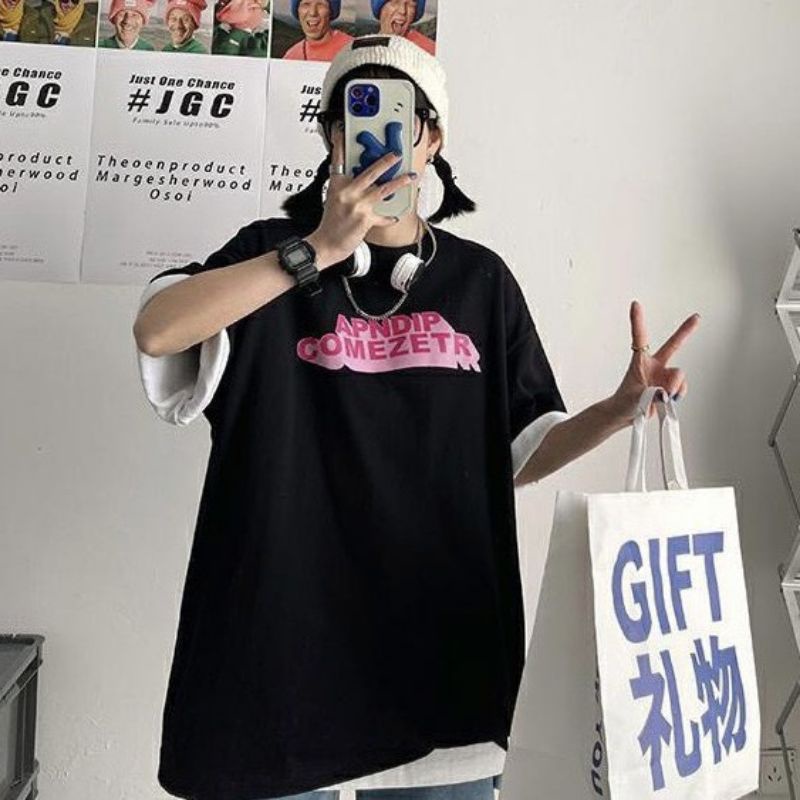 Áo thun ❤Có size % kèm ảnh thật ❤ tay lỡ APNDIP🥰🥰