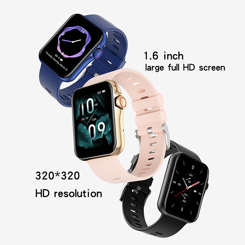 Đồng Hồ Thông Minh D06 1.6 Inch Chống Nước Ip67 Giám Sát Huyết Áp