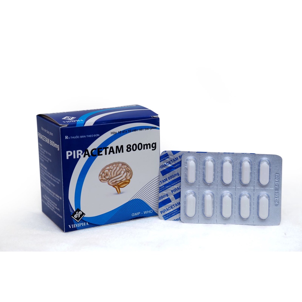 Piracetam 800mg Hoạt huyết dưỡng não( Hộp 100 viên)