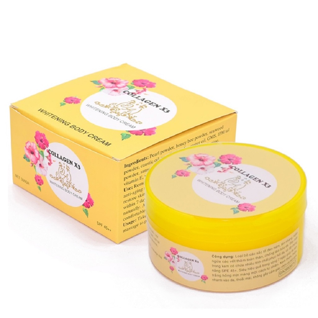 Kem dưỡng trắng da body collagen X3 300gr chính hãng