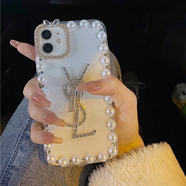 Ốp Điện Thoại Silicon Mềm Đính Nơ Và Ngọc Trai Nhân Tạo Cho iPhone 12promax 11 6s 7 8plus Xr