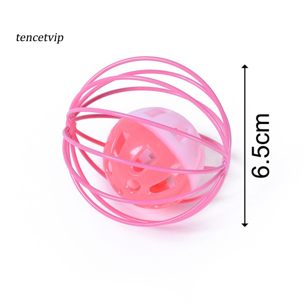 Đồ Chơi Quả Bóng Rỗng Có Chuông Kêu Tương Tác Với Mèo