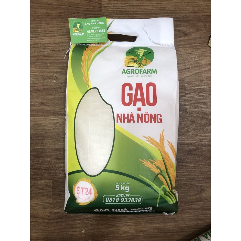 Gạo ST24 tươi - còn cám túi 5kg