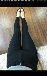Quần legging khuy cài