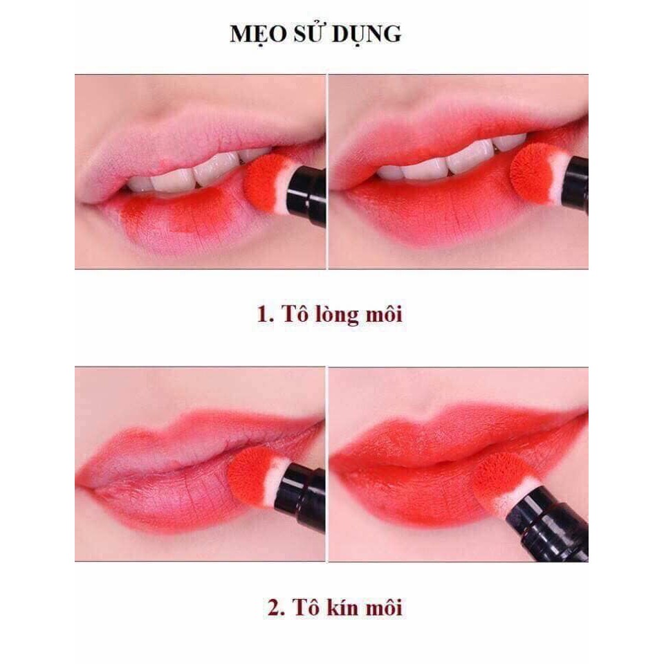 Son môi kem lì Hàn Quốc đầu bông Twist Velvet Tint, son bông tăm Twist Velvet Hàn Quốc. | BigBuy360 - bigbuy360.vn