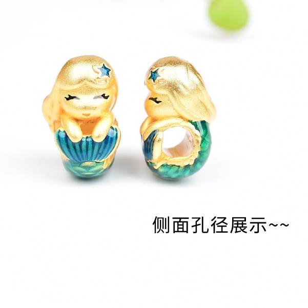 Hạt Xỏ Vòng Tay Màu Vàng Cát Không Gây Dị Ứng Chất Lượng Cao diy