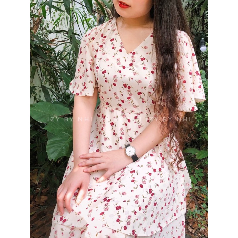 VÁY ĐẦM BIGSIZE DÁNG XOÈ HOA NHÍ HAI TẦNG - VÁY BIG SIZE THIẾT KẾ ROSIE DRESS - IZYBYNHI | BigBuy360 - bigbuy360.vn