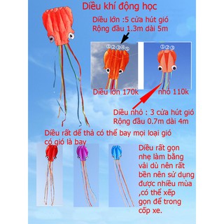Diều bạch tuộc- diều khí động học