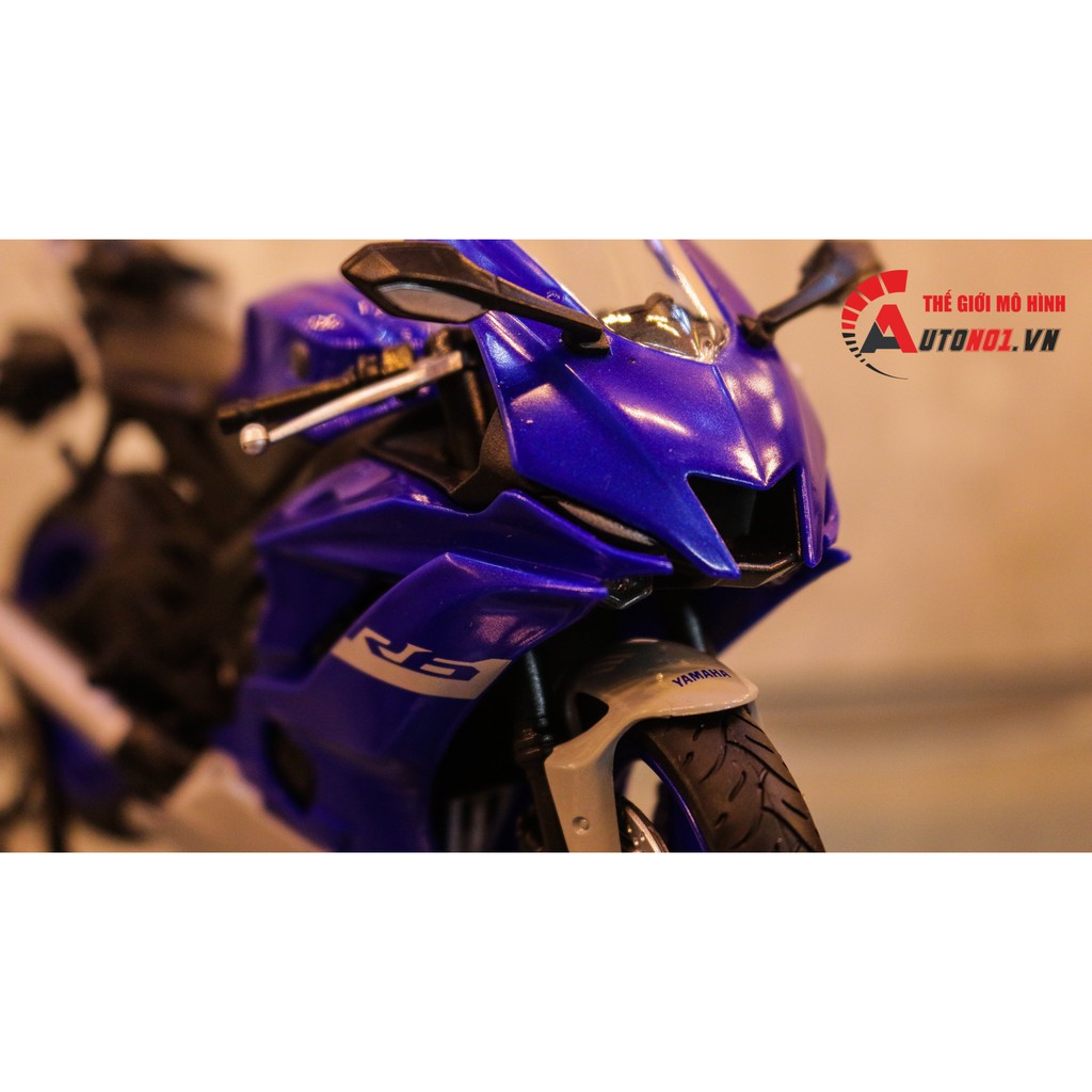 MÔ HÌNH XE YAMAHA YZF R6 2020 BLUE 1:12 WELLY 7492