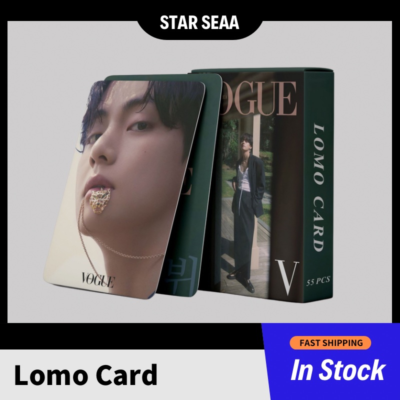 【BTS V】Hộp 55 Ảnh Lomo Card Thịnh Hành Nhóm Nhạc BTS V Thẻ