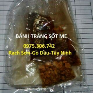 1 xâu 10 bịch bánh tráng dẻo sốt me chua ngọt Gò Dầu Tây Ninh