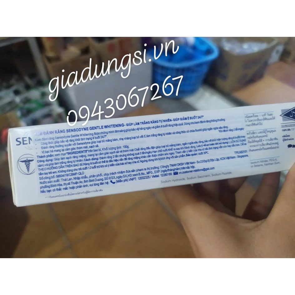 KEM ĐÁNH RĂNG SENSODYNE THÁI LAN 100G THƠM MÁT, CHỐNG Ê BUỐT, BẢO VỆ TOÀN DIỆN