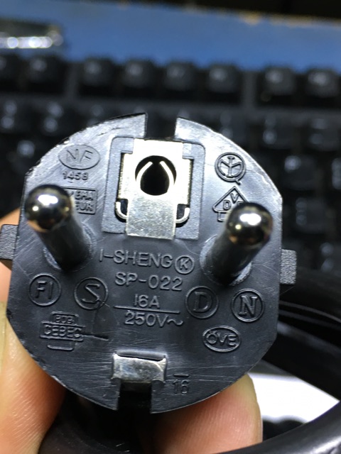 Dây nguồn 2 chấu laptop zin dài 1,2m