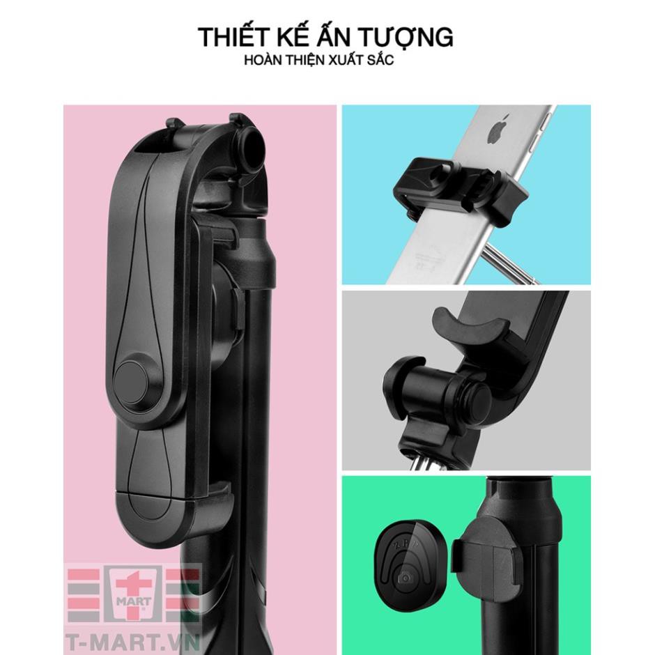 Gậy tự sướng kiêm Tripod 3 chân đa năng nhỏ gọn kèm Remote Bluetooth tiện lợi - XT10