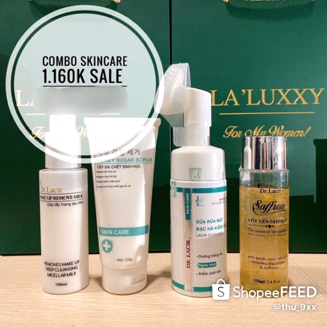Bộ Skincare Làm Sạch Da Lamer care-dr.Lacir