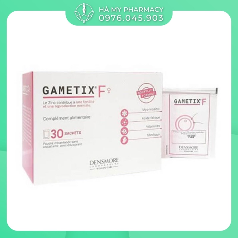 Date 2025 Gametix F Bổ trứng số 1 giành cho đa nang , điều hoà kinh nguyệt, tăng khả năng thụ thai. Đủ Bill Pháp
