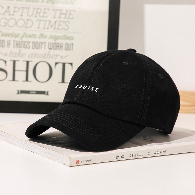 Mũ lưỡi trai thêu chữ phong cách unisex thời trang Hàn Quốc cho nam nữ