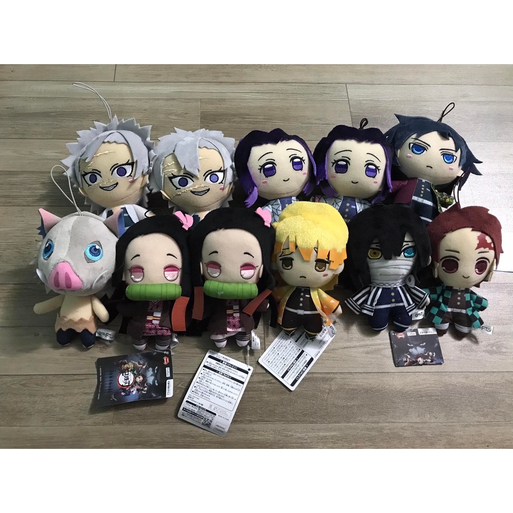 Goods/ Nhân vật bằng bông/ Đồ bông chính hãng Kimetsu no Yaiba 12cm tem Furyu