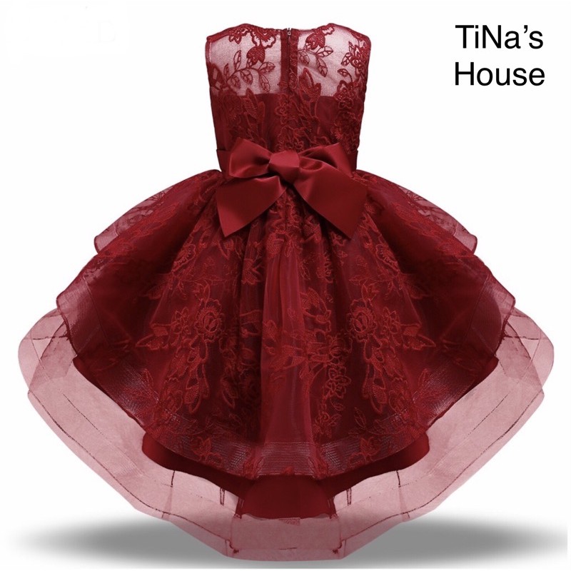 Đầm Công Chúa Cao Cấp TiNa’s House: Dáng Đuôi Tôm Phối Ren... Cho Bé Từ 03-10 Tuổi.