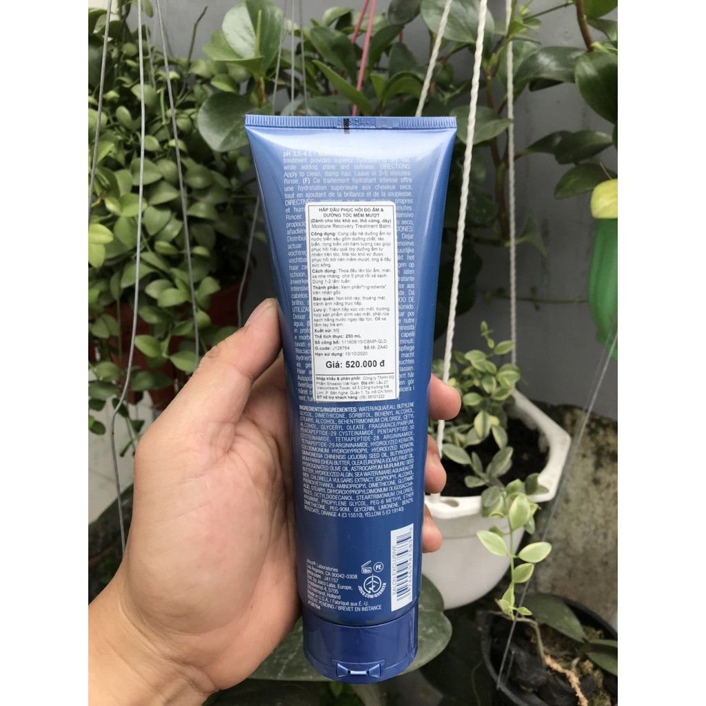 Hấp dầu Joico Moisture Recovery phục hồi dưỡng ẩm 250ml