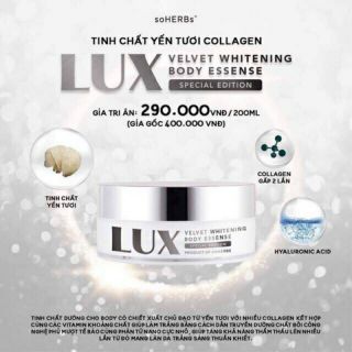 Kem body lux sohersb tinh chất yến tươi